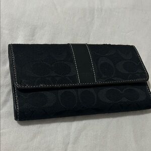 Coach Black Signature Wallet